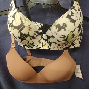 Women's 2pk Wirefree Nursing Bra - Auden™  32DD New